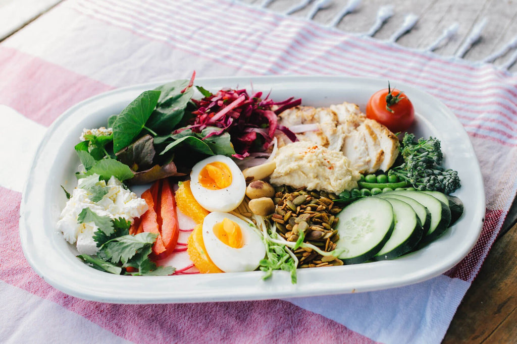 Nourish Bowl with Homemade Hummus Recipe